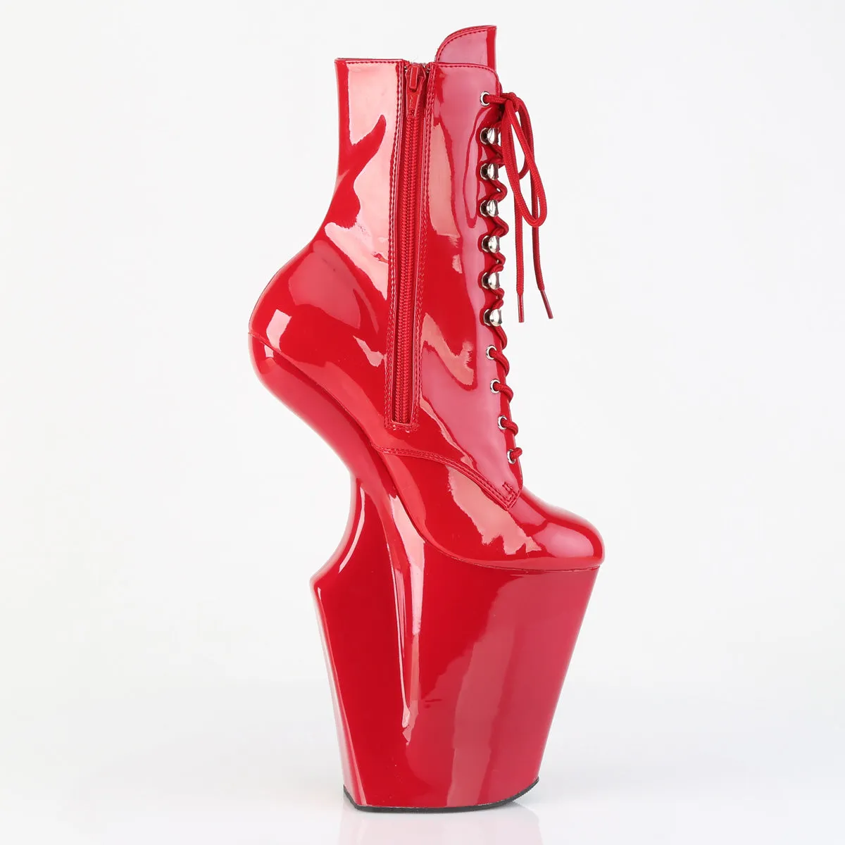 10 Inch Heelless WORSHIP-1020 Red Patent