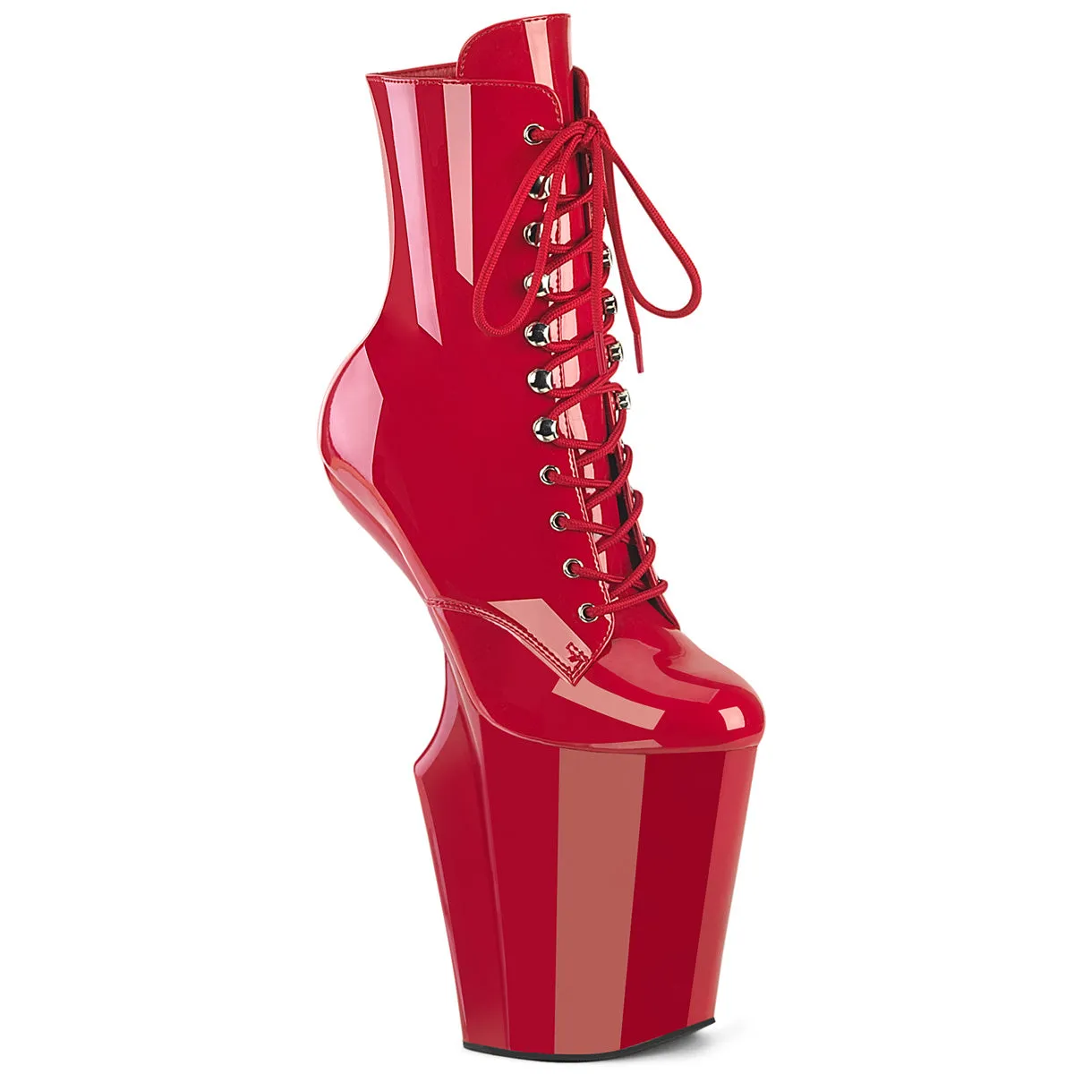 10 Inch Heelless WORSHIP-1020 Red Patent
