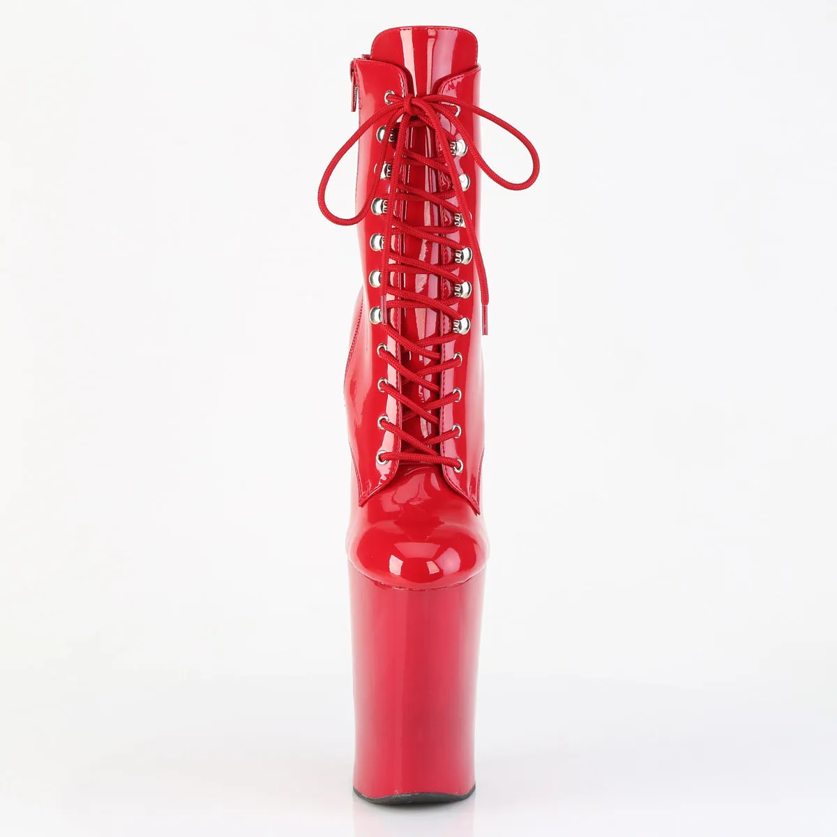 10 Inch Heelless WORSHIP-1020 Red Patent