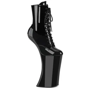 11 Inch Heelless FORBIDDEN-1020 Black Patent