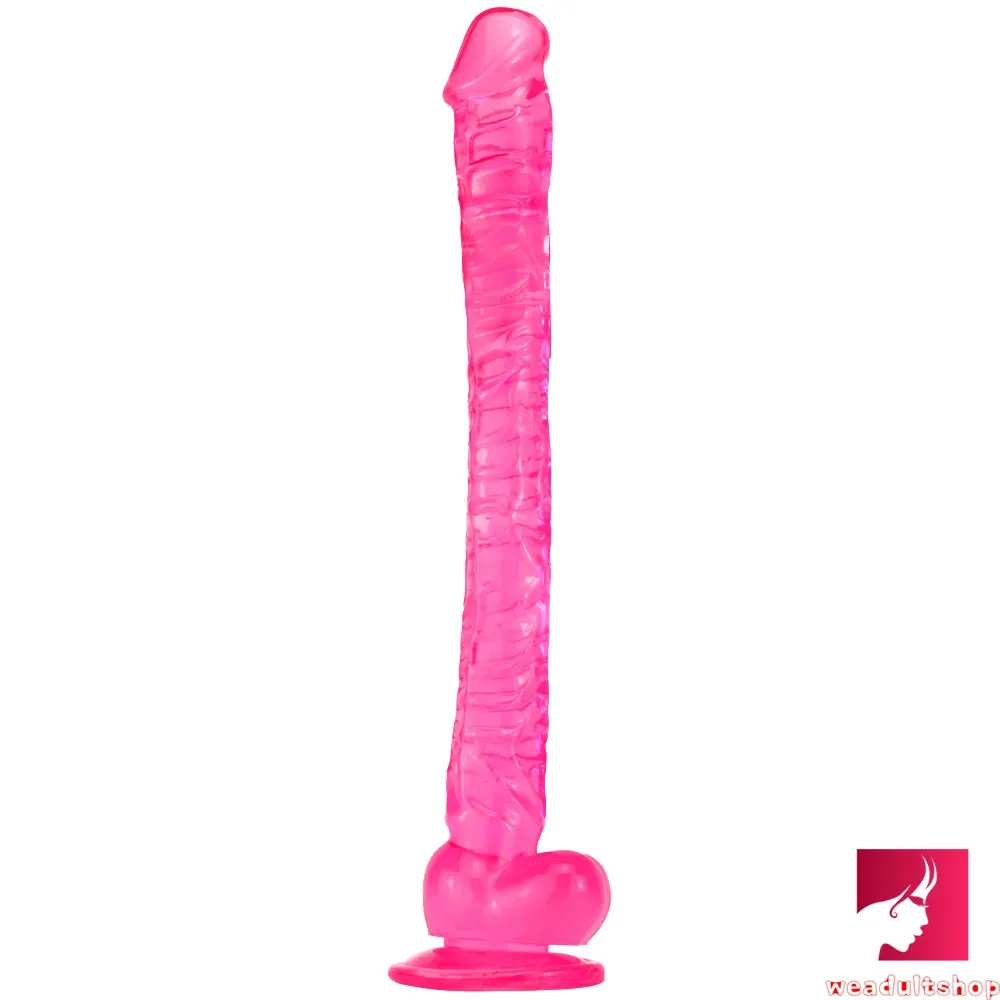 16.5in Super Long Big Dildo With Base For Hands-free Play