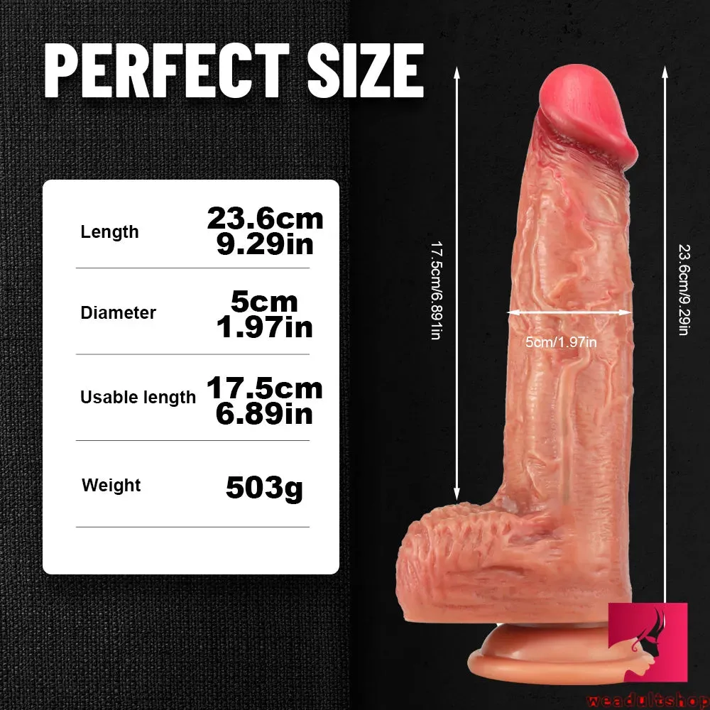 9.29in Super Long Real Life Teen Play Young Men Penis Dildo