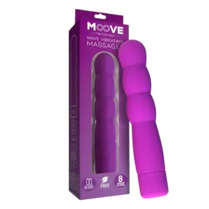 Aparat de masaj INTOYOU MOOVE Wave Vibrating Massager. pentru corp și zonele intime. 8 funcții de vibrație. rezistent la apă. mov