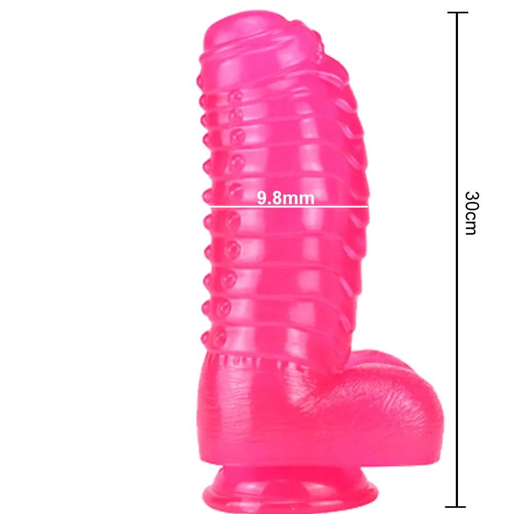 Bebuzzed Big Boy Giant Anal Plug Fat 11.8 Dildo Pink