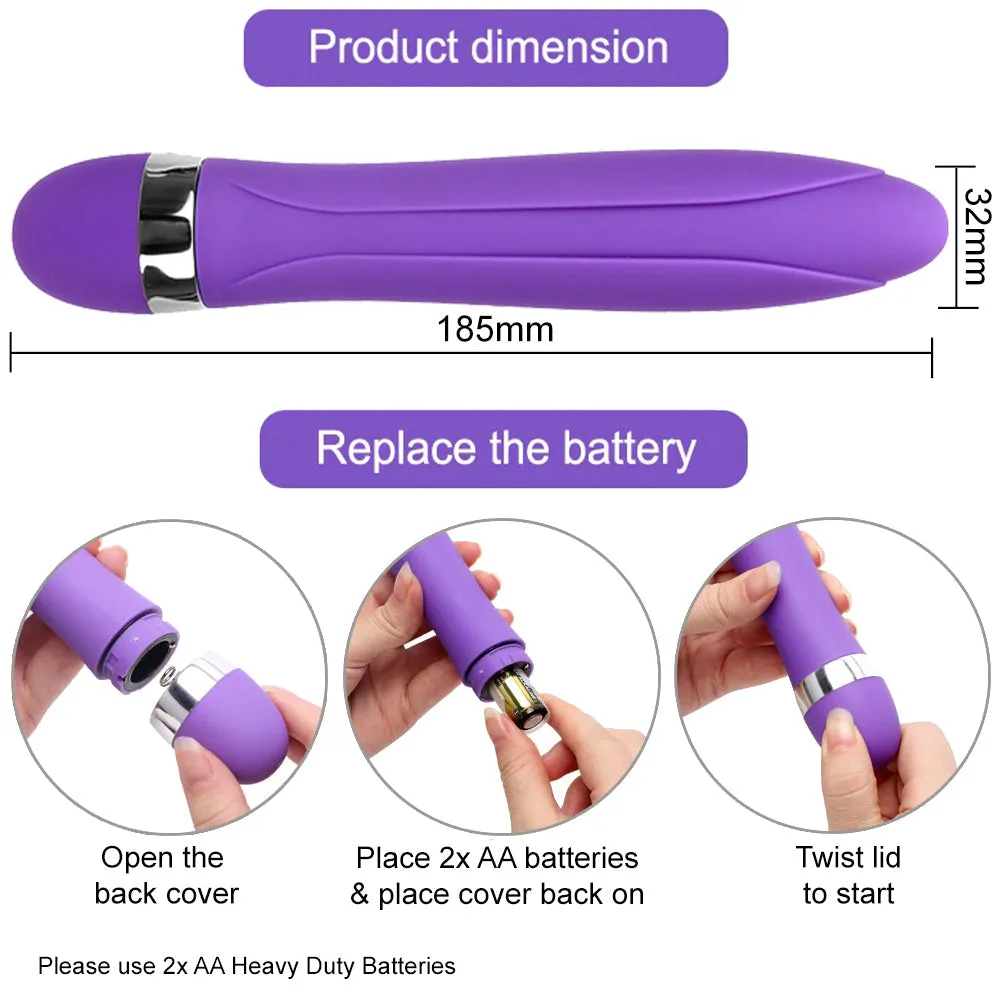 BeBuZZed Tango Flow 7.2 G-Spot Vibrator Multi-Speed Purple