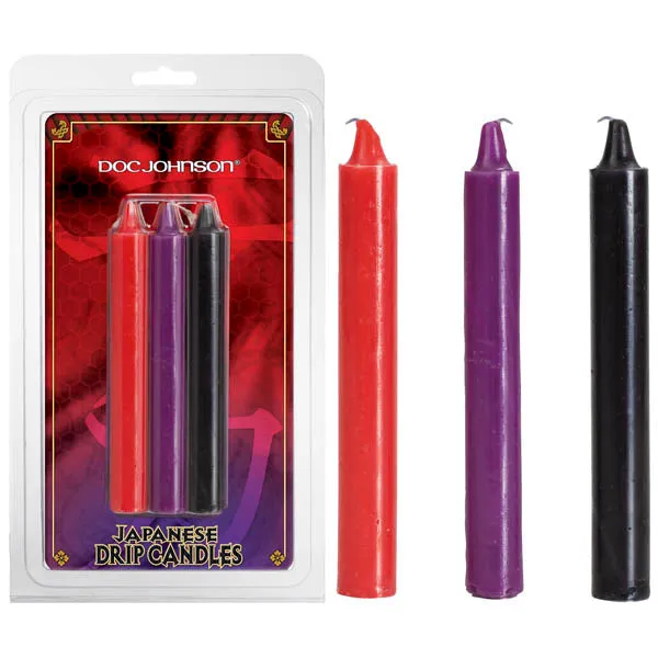 Doc Johnson Japanese Drip Candles BDSM Low Temperature Wax Bondage Play