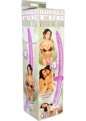 Double Fuk Vibrating Dong Purple