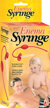 Double Tip Enema Syringe Anal Vaginal Rectal Cleaner Douche Syringe Silicone
