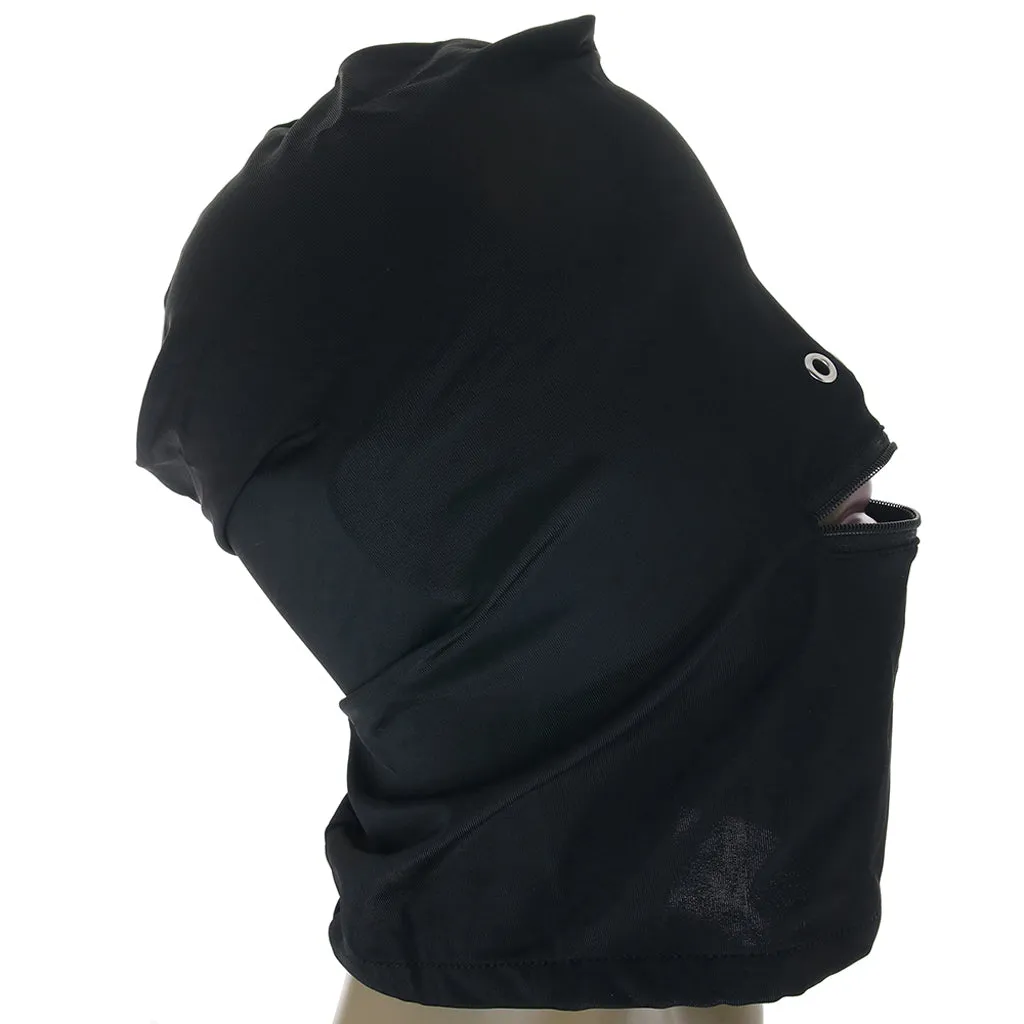 Fetish & Fashion Zippered Mouth Hood