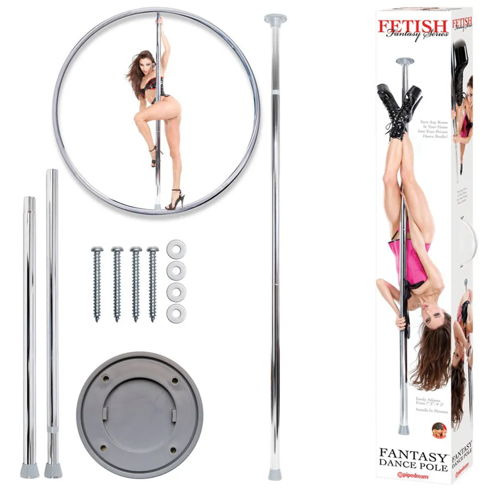 Fetish Fantasy Series Fantasy Dance Pole - Silver