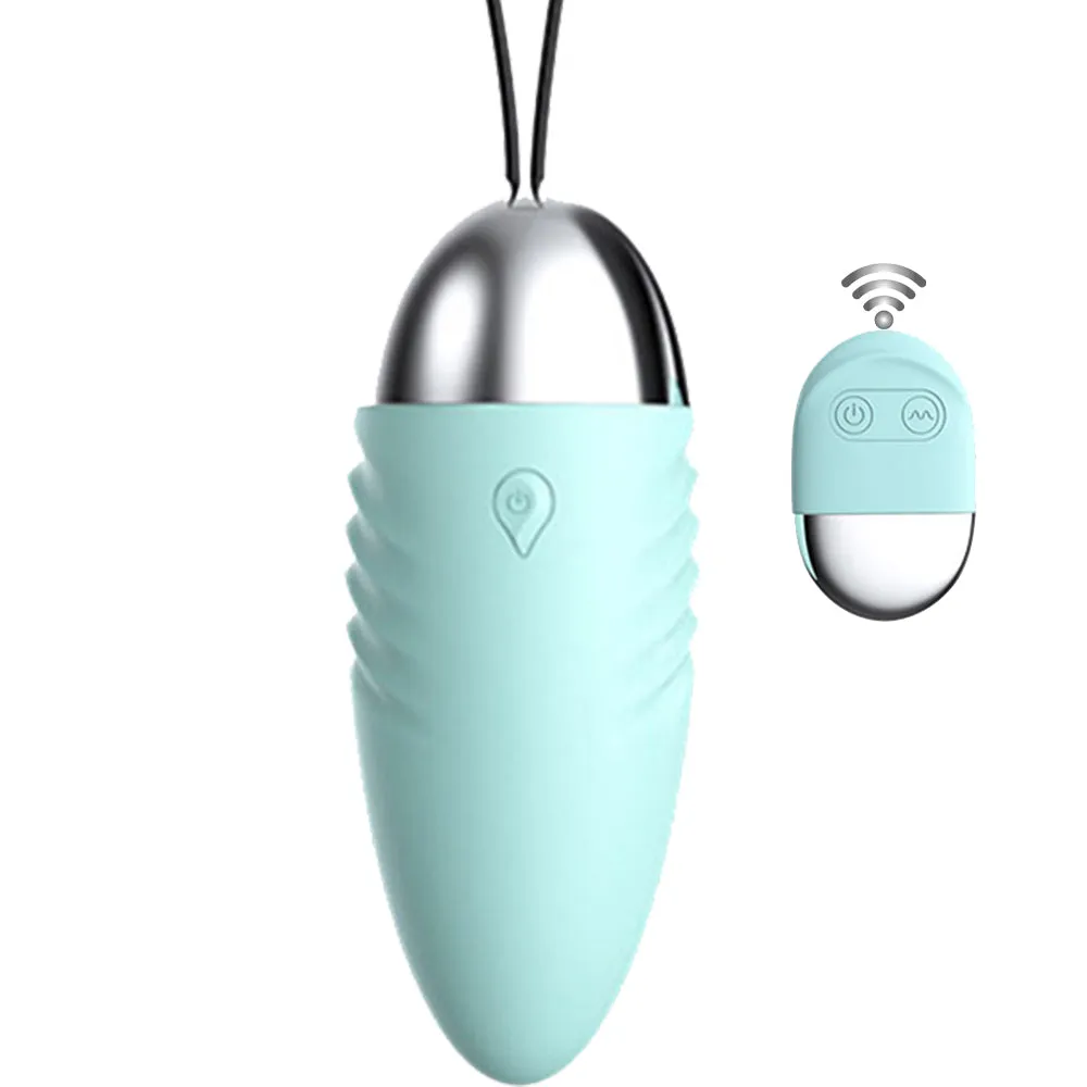Gina Wireless Vibrating Egg Kegel Ball Ben Wa Vibrator Blue