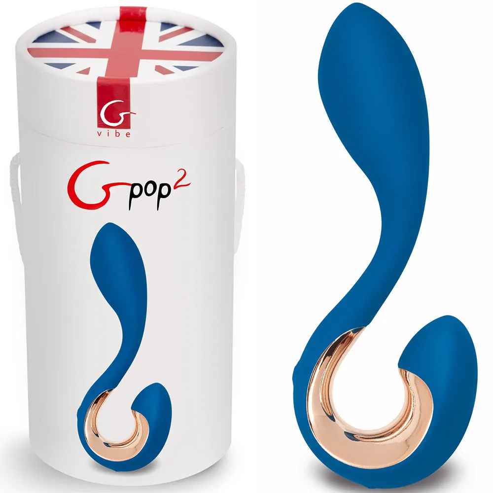 Gvibe Gpop2 G-Spot Curved Vaginal Vibrator Anal Plug Couples Unisex USB Sex Toy