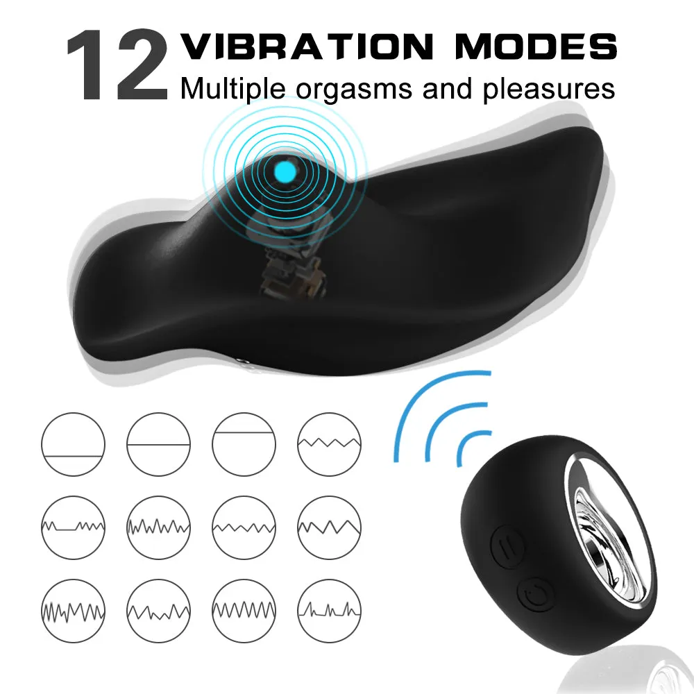 Hubba Wearable Clitoral Stimulator Vibrator Panties Vibrating Panty Black