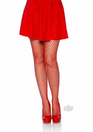 Industrial Net Pantyhose - One Size - Red