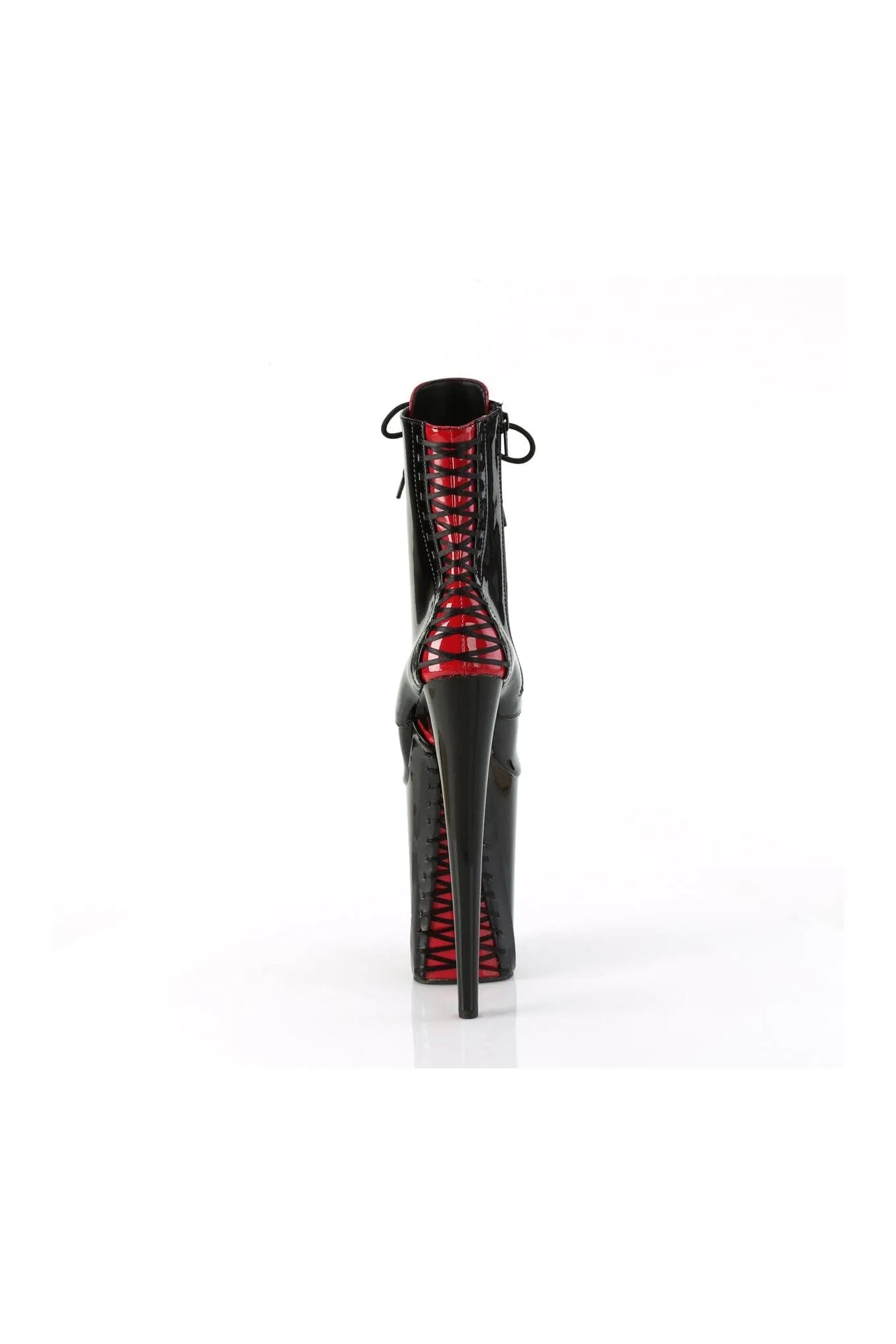 INFINITY-1020FH Black Patent Ankle Boot