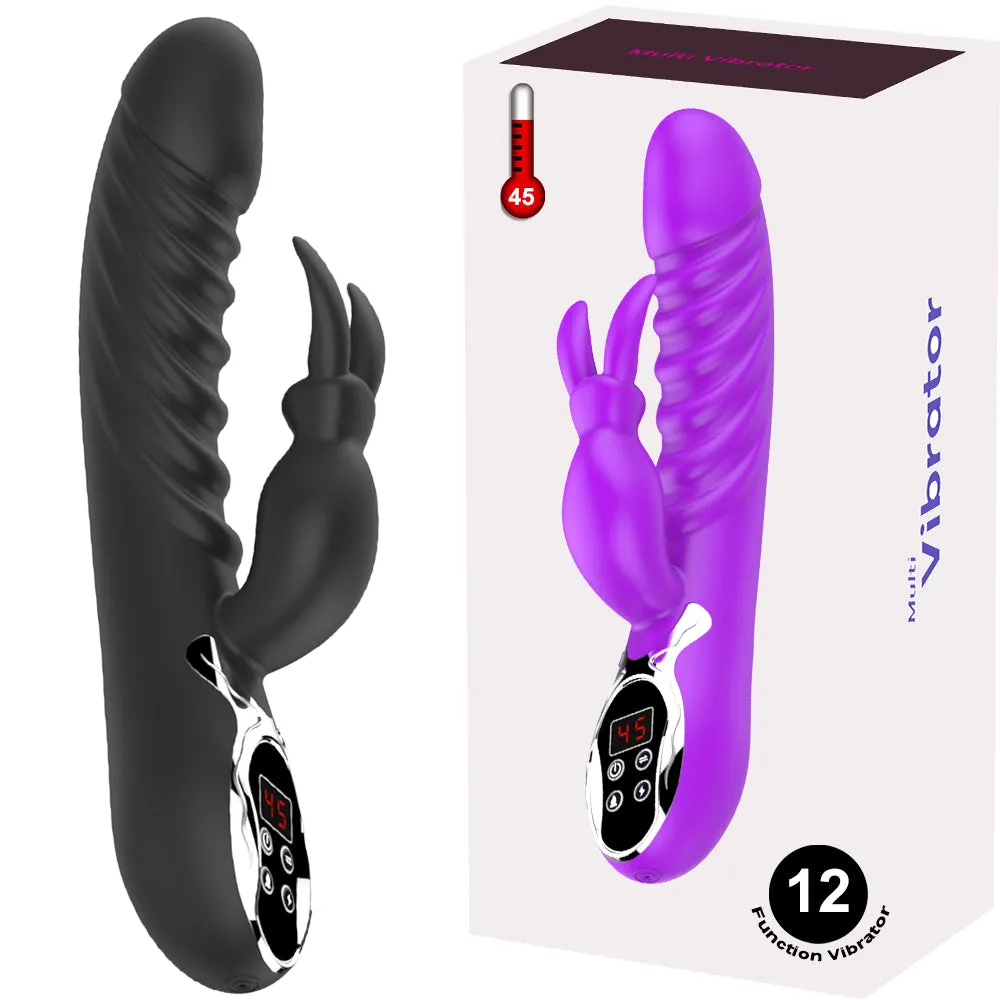 Jive Heated USB Rechargeable G-Spot Rabbit Vibrator Clitoral Stimulator Sex Toy