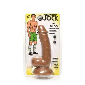 Jock Soccer Sam 7'' Dildo With Balls Dark