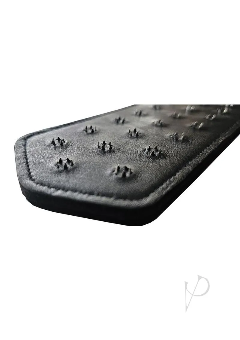 Leather Pin Prick Paddle Black