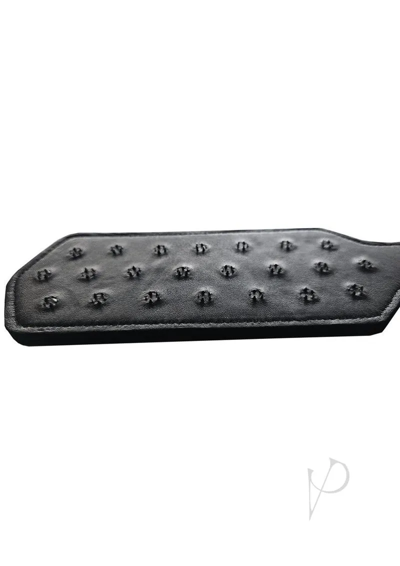 Leather Pin Prick Paddle Black