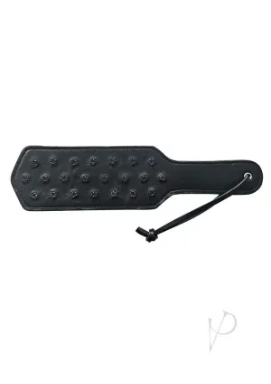Leather Pin Prick Paddle Black