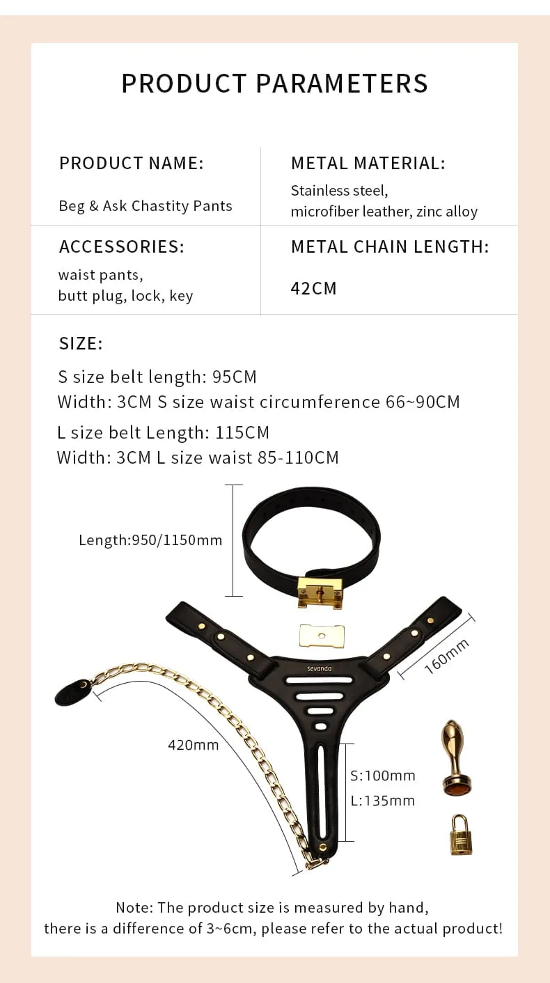 LOCKINK SEVANDA Beg & Ask Chastity Pants