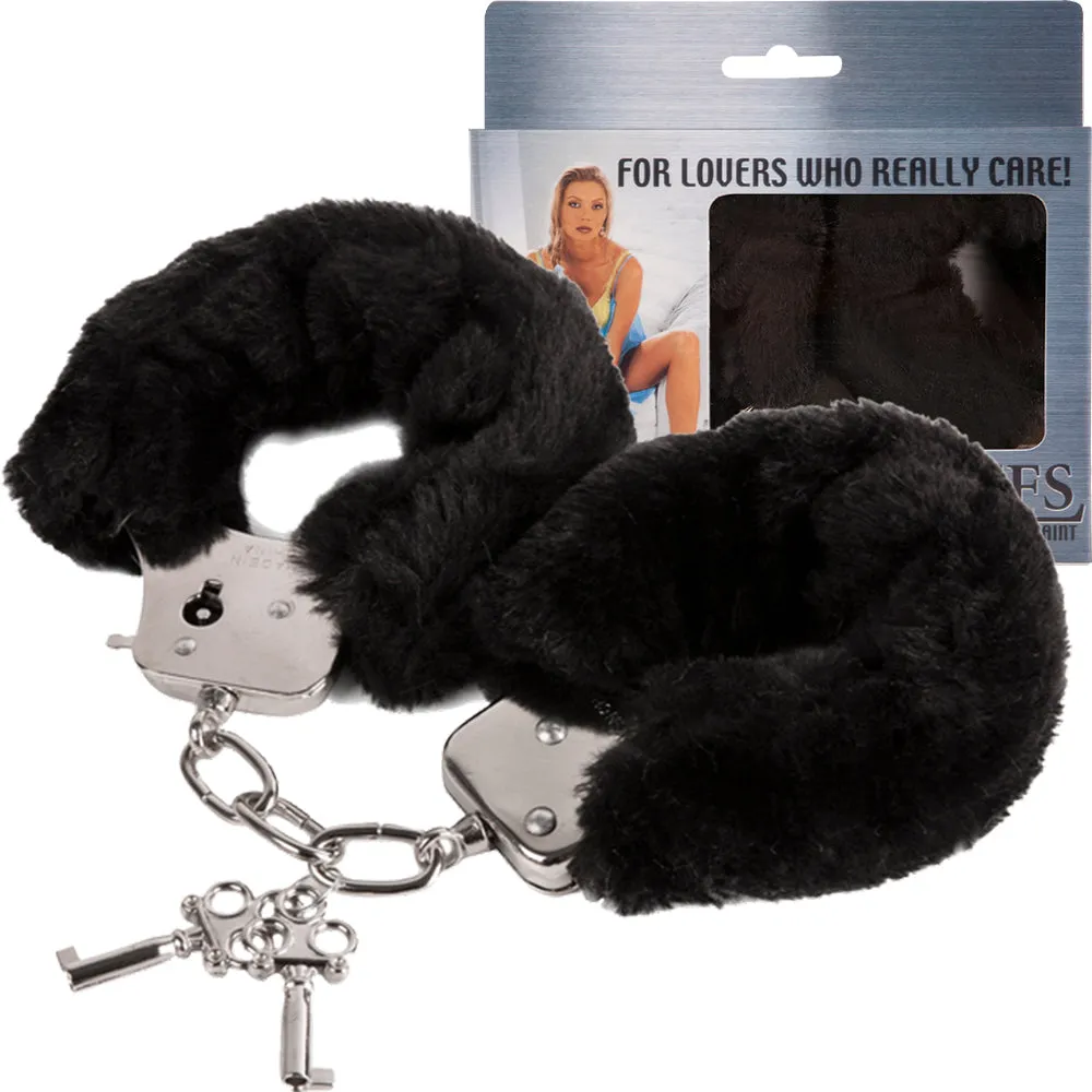 Love Cuffs Furry BDSM Handcuffs Bondage Fluffy Metal Strong Restraints Sex Toy