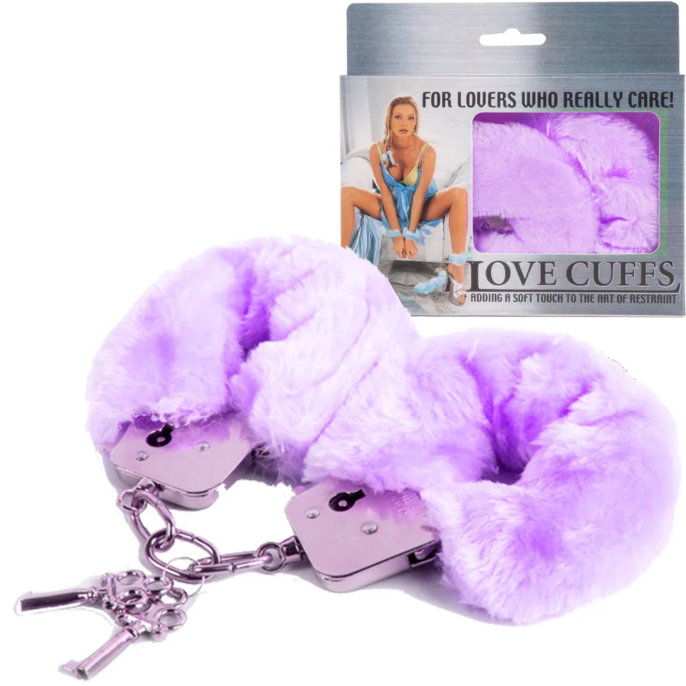 Love Cuffs Furry BDSM Handcuffs Bondage Fluffy Metal Strong Restraints Sex Toy
