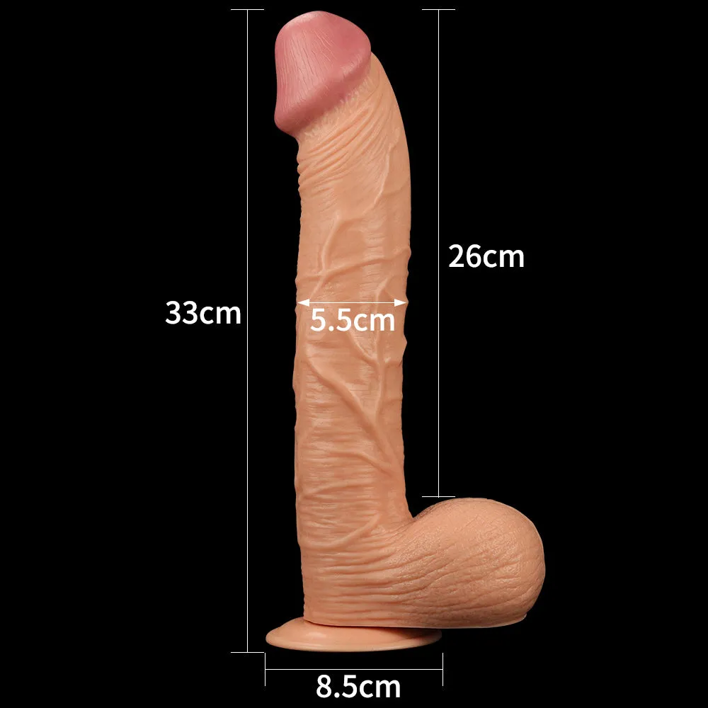 Lovetoy 12'' Legendary King Size Realistic Dildo Large XXXL Flesh Sex Toy
