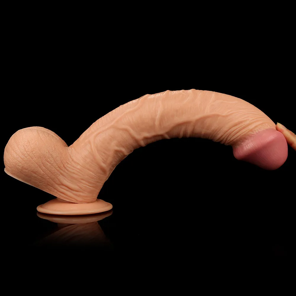 Lovetoy 12'' Legendary King Size Realistic Dildo Large XXXL Flesh Sex Toy