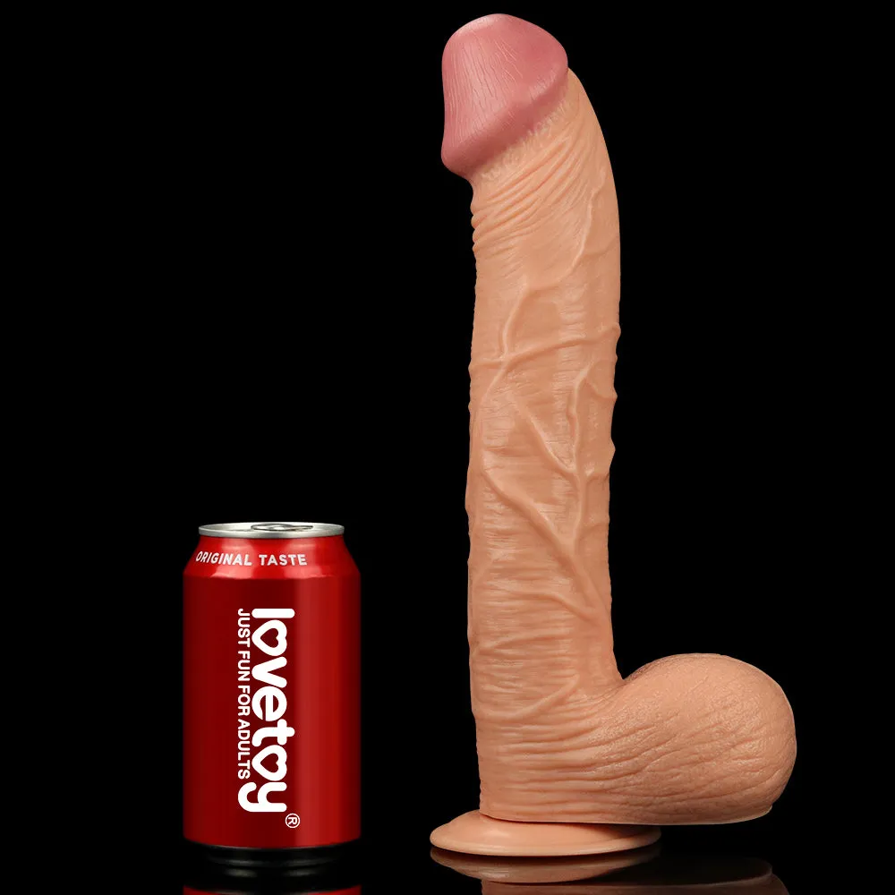 Lovetoy 12'' Legendary King Size Realistic Dildo Large XXXL Flesh Sex Toy