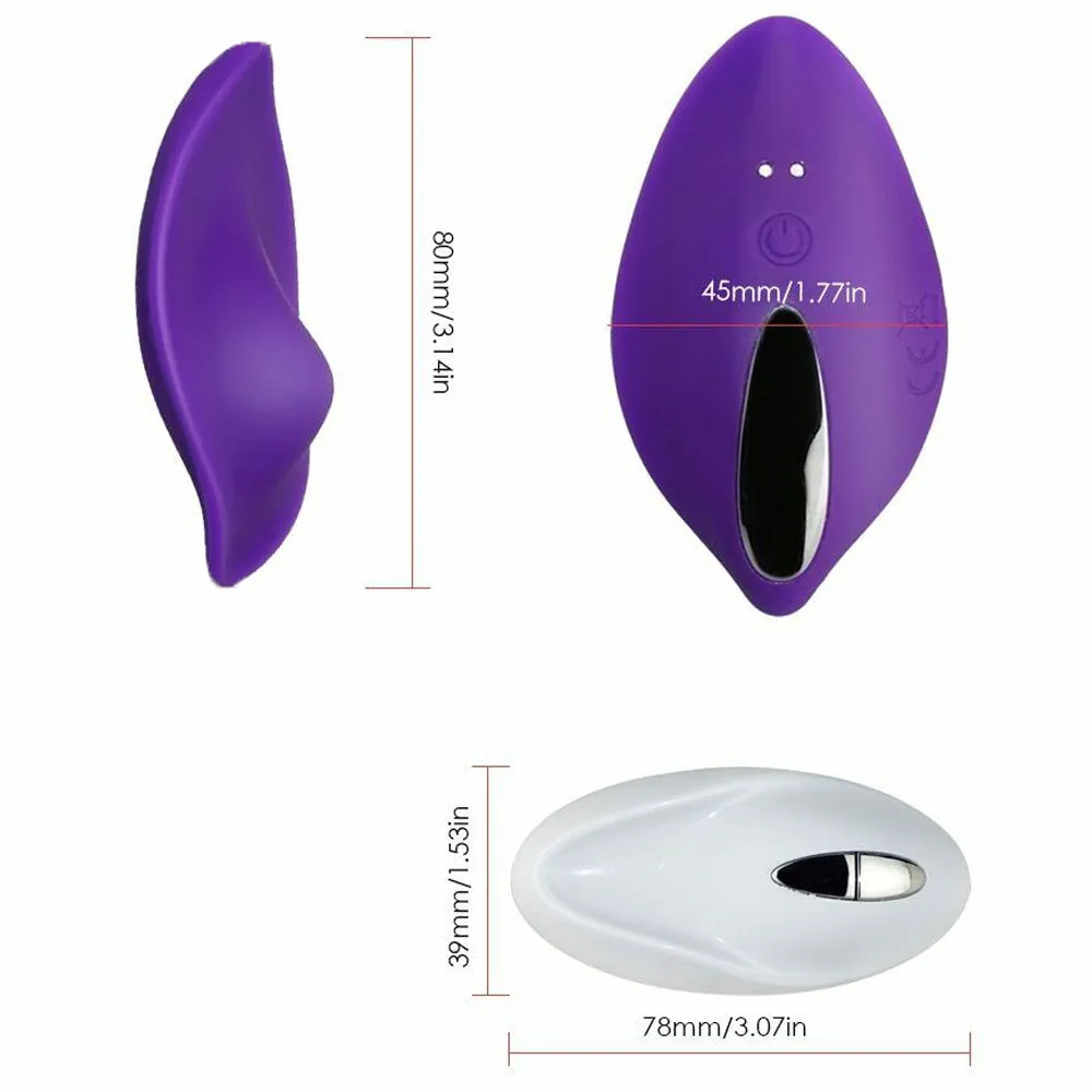 Poppy Wearable Panty Vibrator Clitoral Stimulator USB Pink