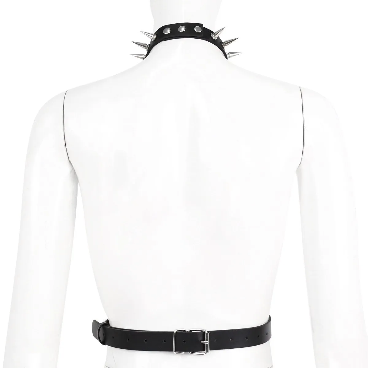 Punk Bondage Necklace with Belt