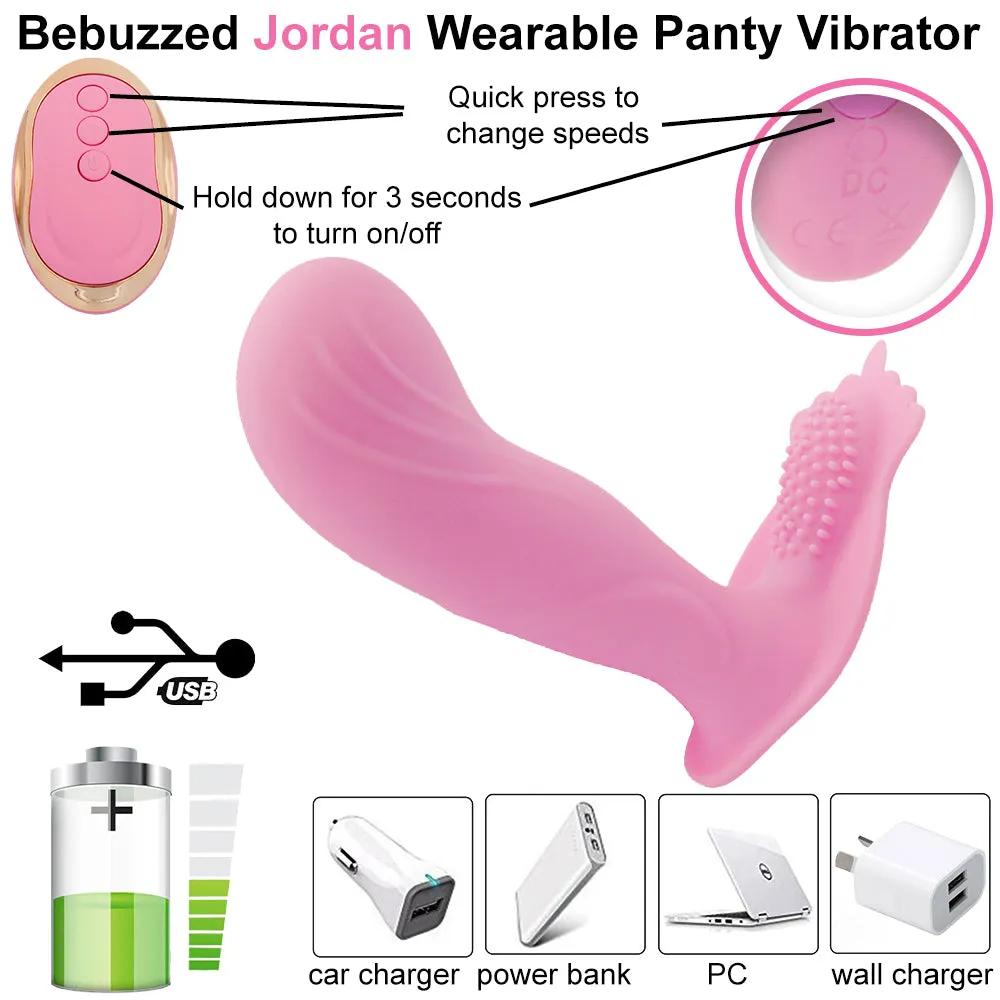 Remote Control Vibrator Wearable Dildo Clit Vibrating Panties USB Female Sex Toy