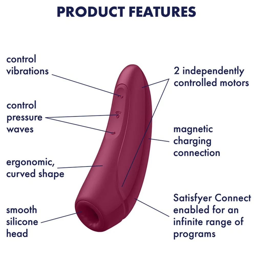 Satisfyer Curvy 1  Air Pulse Clitoral Stimulator APP Control Vibrator Sex Toy