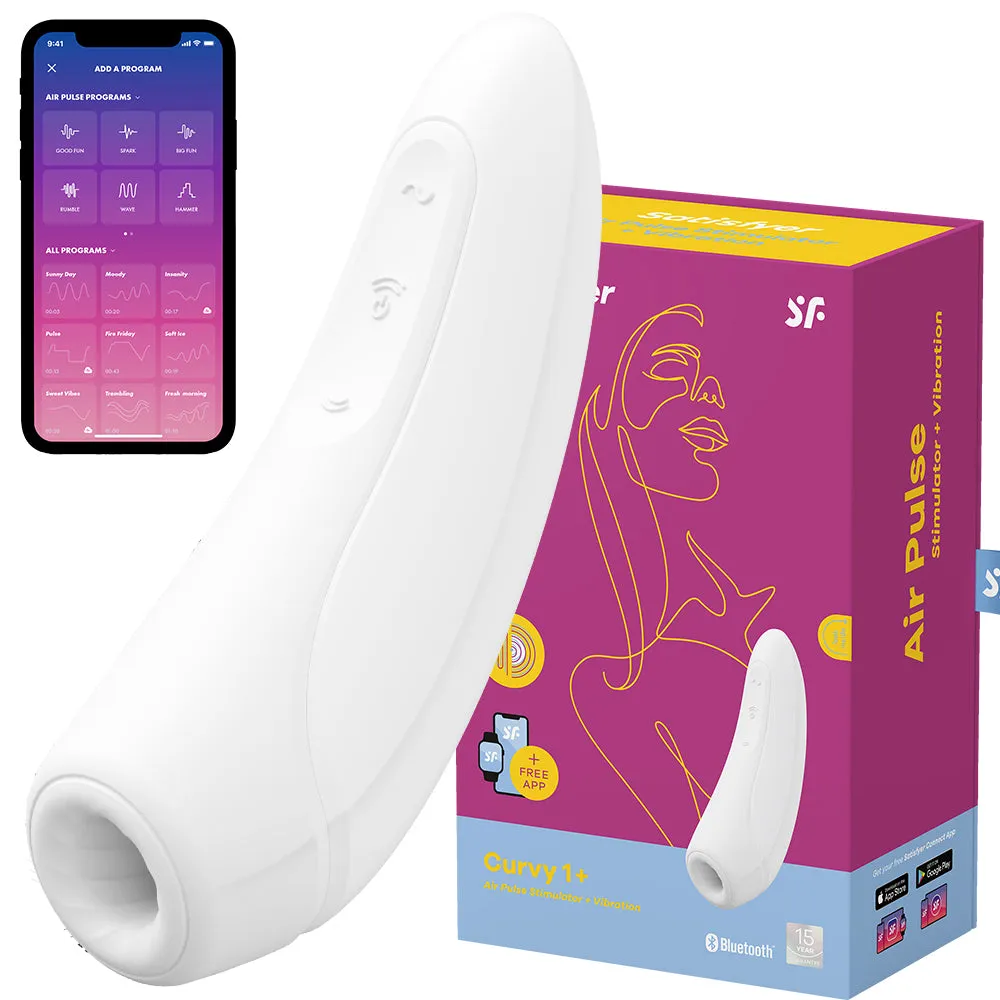 Satisfyer Curvy 1  Air Pulse Clitoral Stimulator APP Control Vibrator Sex Toy