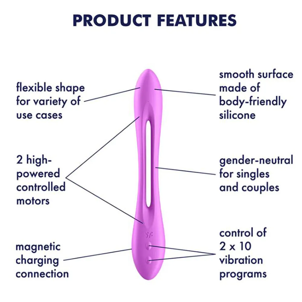 Satisfyer Elastic Game Joy Rechargeable Flexible Clitoral Vibrator Powerful Vibe
