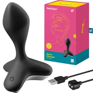 Satisfyer Game Changer Vibrating Anal Plug Silicone Butt Vibrator USB Sex Toy
