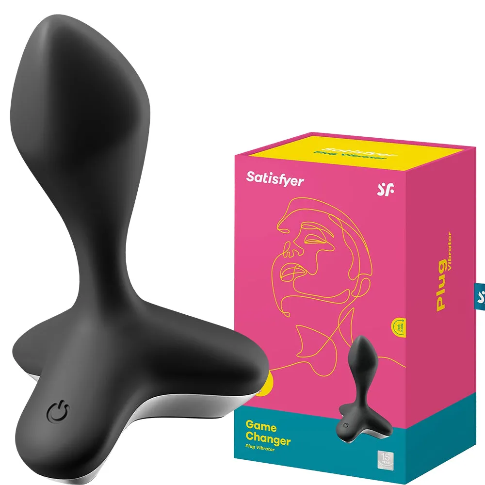 Satisfyer Game Changer Vibrating Anal Plug Silicone Butt Vibrator USB Sex Toy