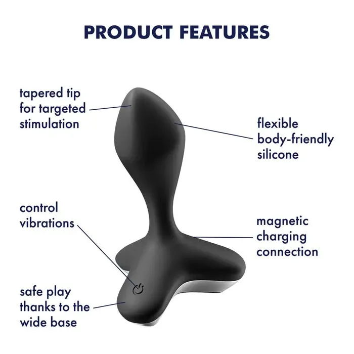 Satisfyer Game Changer Vibrating Anal Plug Silicone Butt Vibrator USB Sex Toy