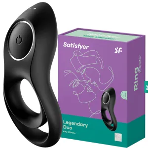 Satisfyer Legendary Duo Vibrating Cock & Balls Ring Stamina USB Couples Sex Toy