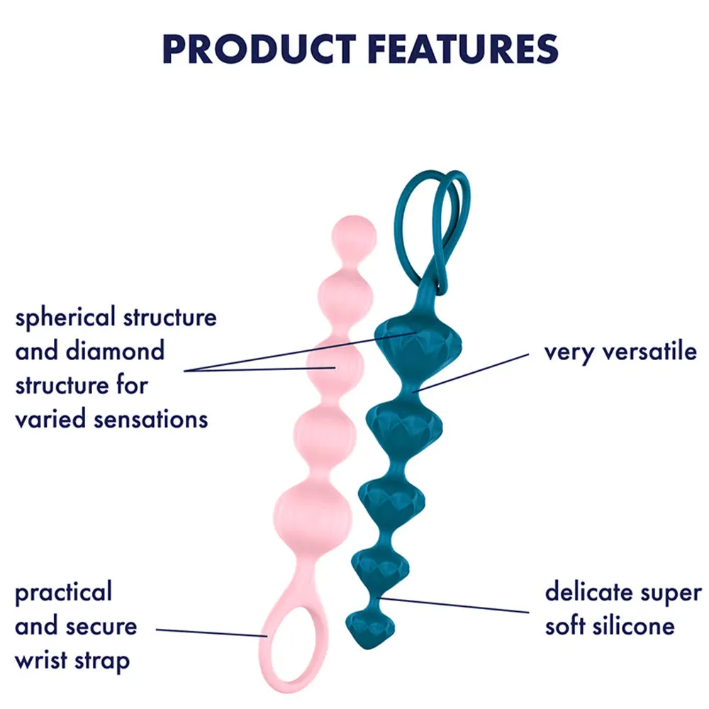 Satisfyer Love Beads Twin 2-Pack Anal Plug Beaded Sex Balls