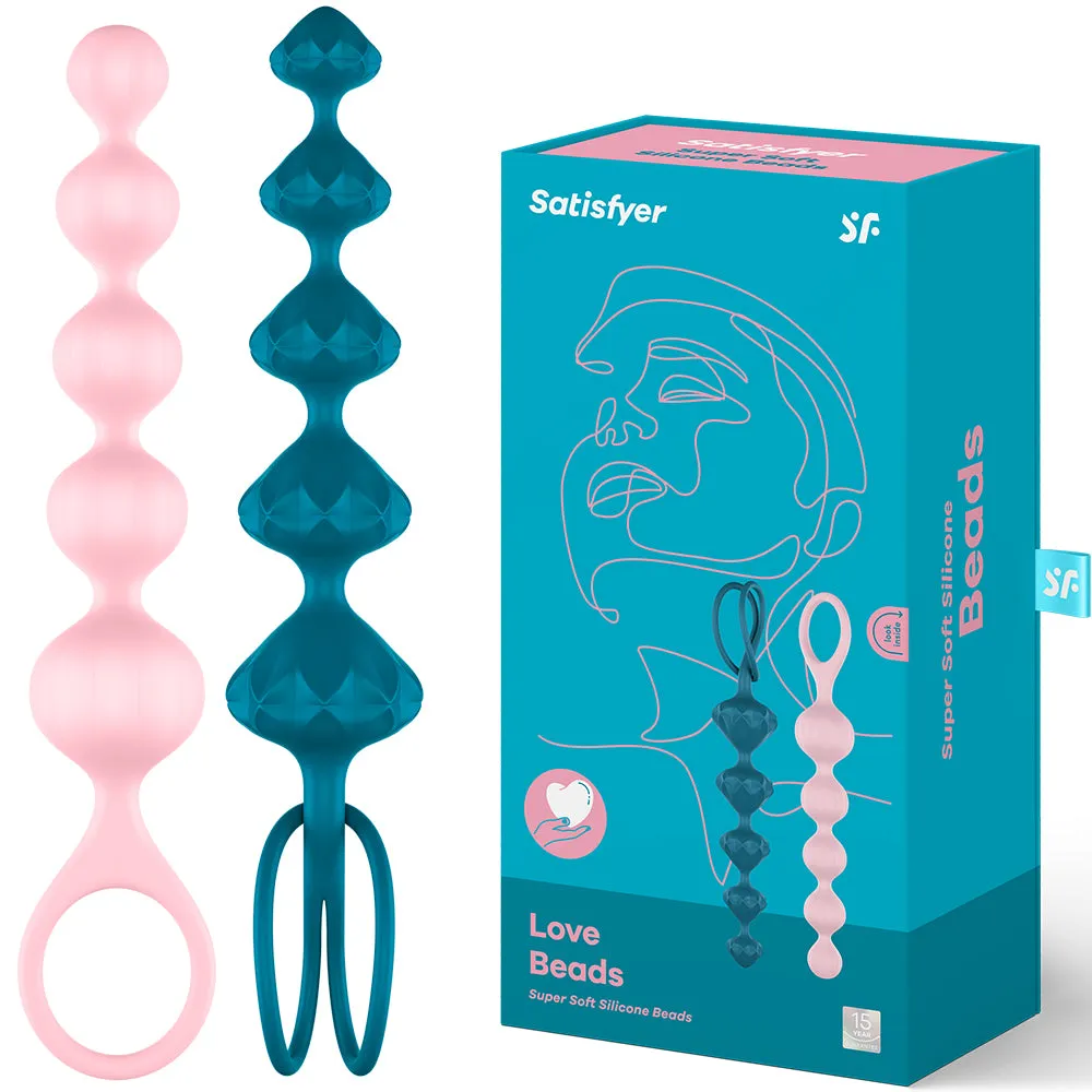 Satisfyer Love Beads Twin 2-Pack Anal Plug Beaded Sex Balls