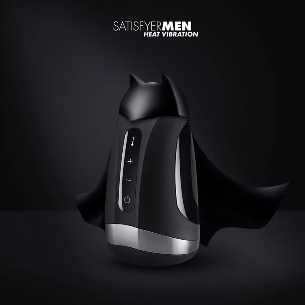 Satisfyer Men Heat Vibration Male Masturbator Pocket Pussy USB Rechargeable