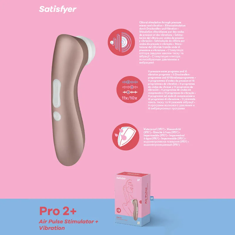 Satisfyer Pro 2  G2 Vibration Air Pulse Clitoral Stimulator Clit Sucker