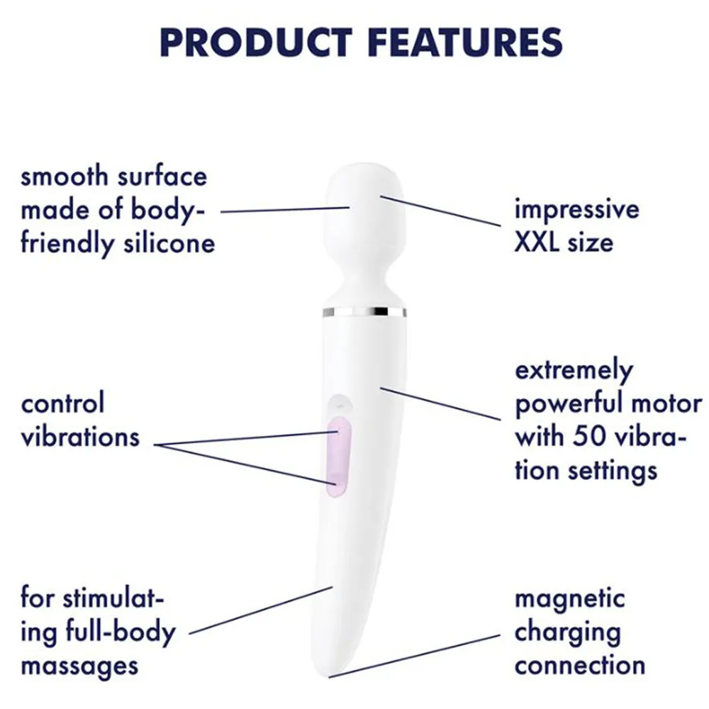 Satisfyer Wand POWERFUL Vibrating Massager Clitoral Stimulator Vibrator Sex Toy