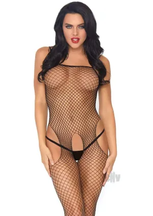 Seamless Industrial Net Suspender Bodystocking