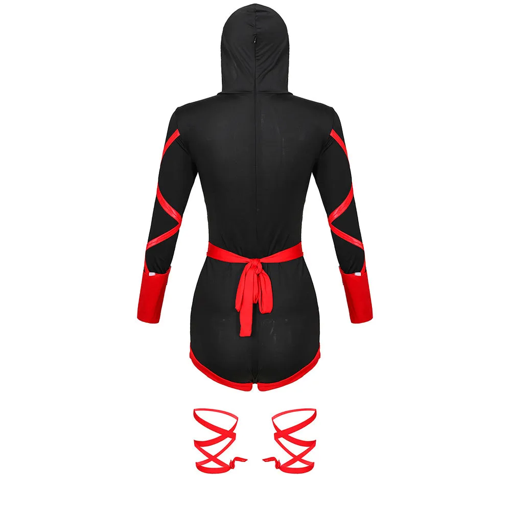 Sexy Ninja Costume Japanese Ninja Cosplay Lingerie Adult Ninja Warrior Romper Outfits