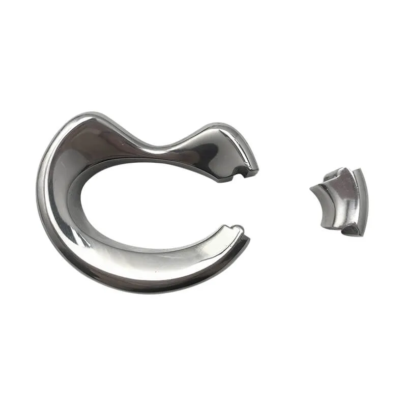 Stainless Steel Lock Cock Ring Weight male metal Ball Stretcher