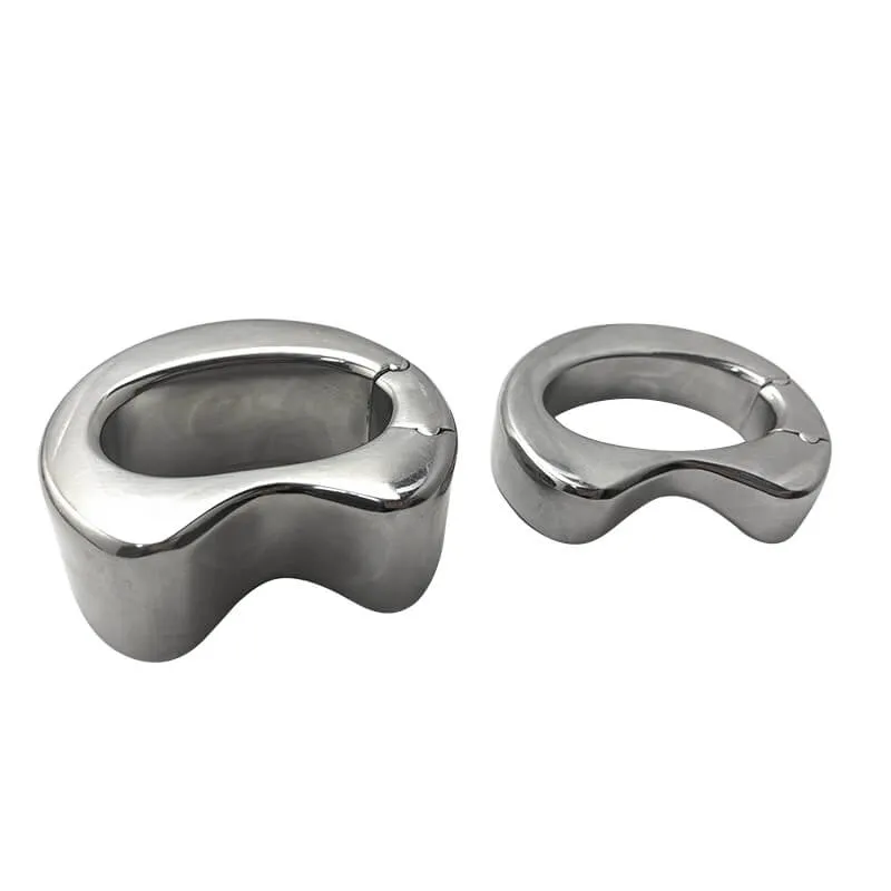 Stainless Steel Lock Cock Ring Weight male metal Ball Stretcher
