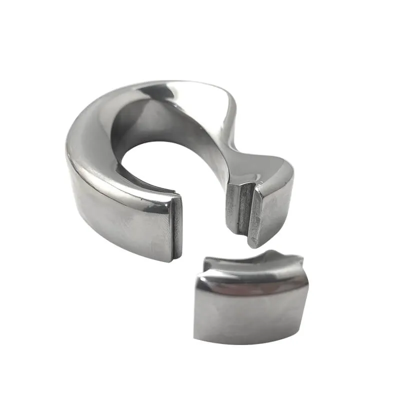 Stainless Steel Lock Cock Ring Weight male metal Ball Stretcher